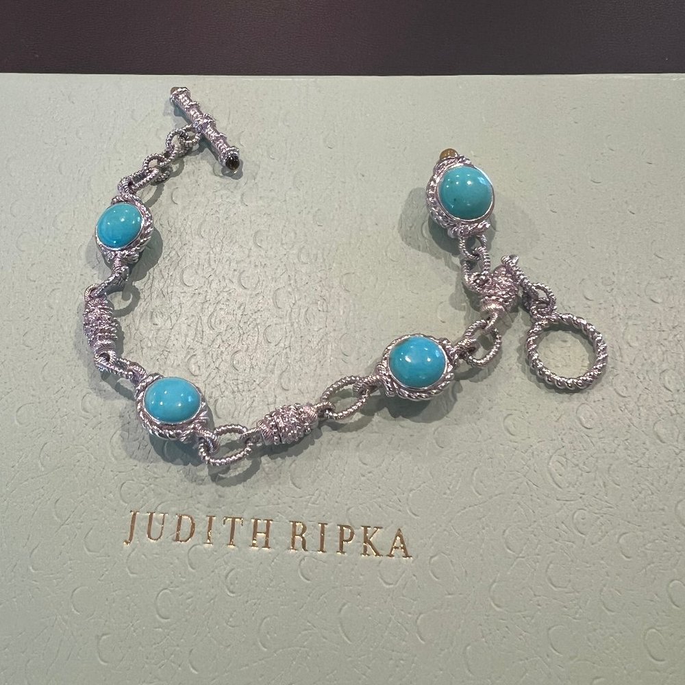 Judith Ripka Turquoise Toggle Bracelet